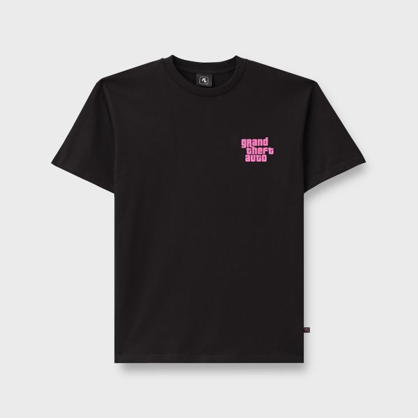 Black GTA 6 Logo Tee front view